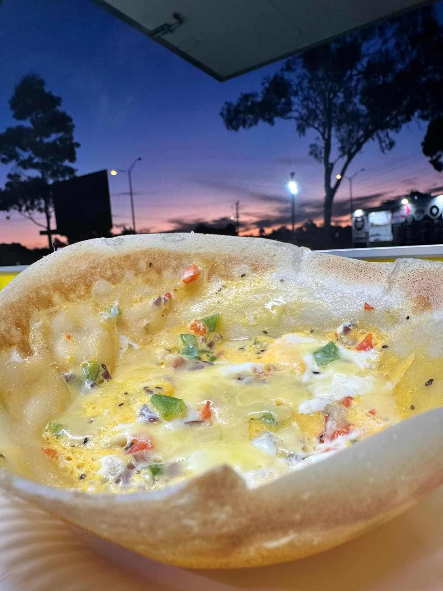 Sam's house of yum food truck at dusk, Cranbourne